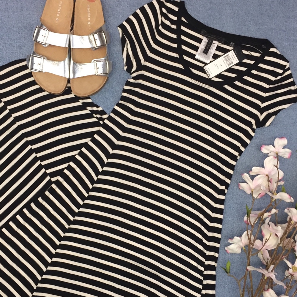 BCBGMAXAZRIA Black & White Donna’s Maxi Dress, Size M